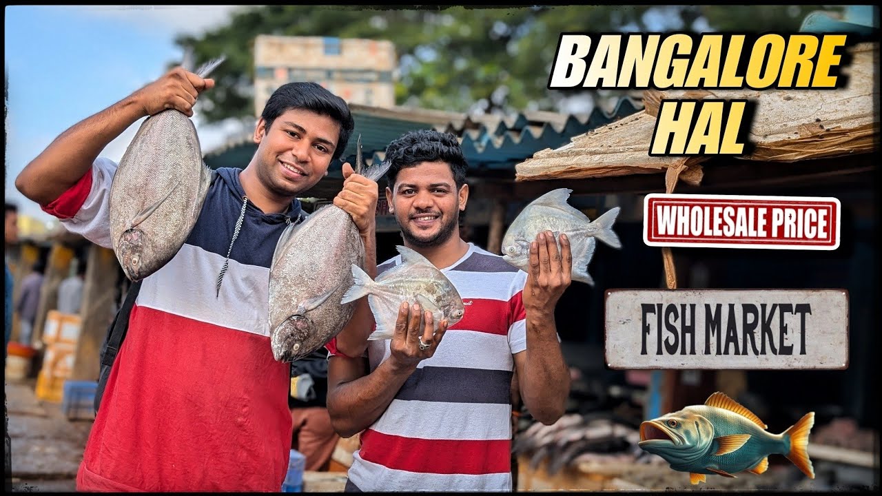 Bangalore HAL Fish Market: Inside Bangalore’s Biggest wholesale Fish Market full detail video