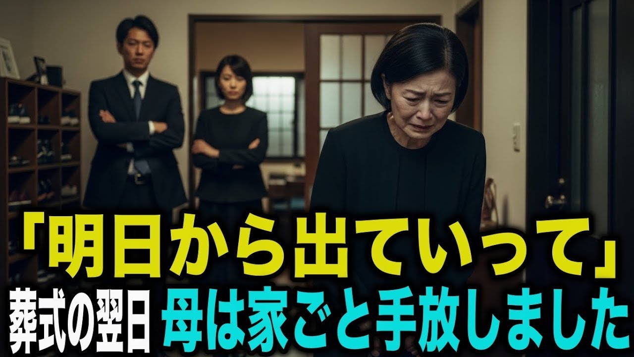 夫の葬儀の直後私は息子と嫁に家から追い出され財産を奪われた私はひっそりと12億円を持って立ち去り関係を断った