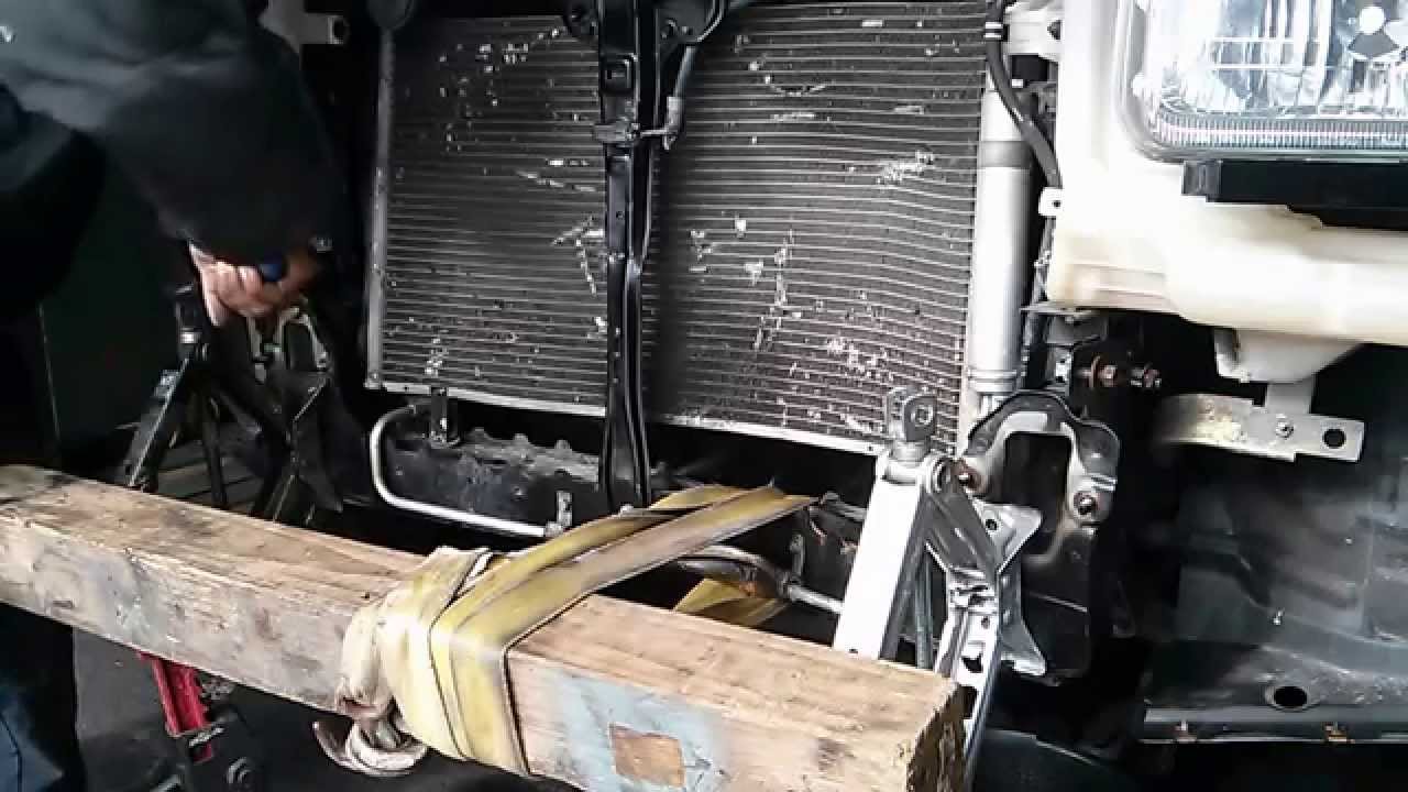 Straightening SUV frame at home