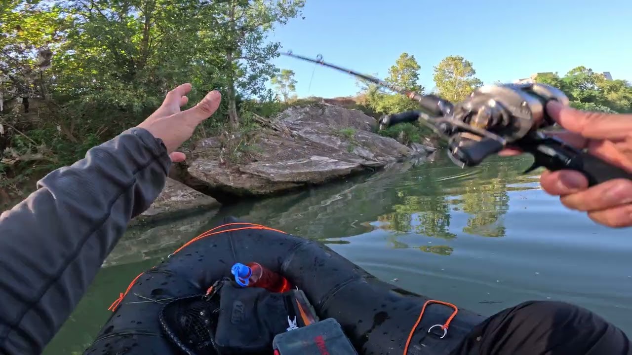 BFS Bait Finesse System Fishing in USA! Casting Tiny Lures with Shimano Aldebaran BFS on River