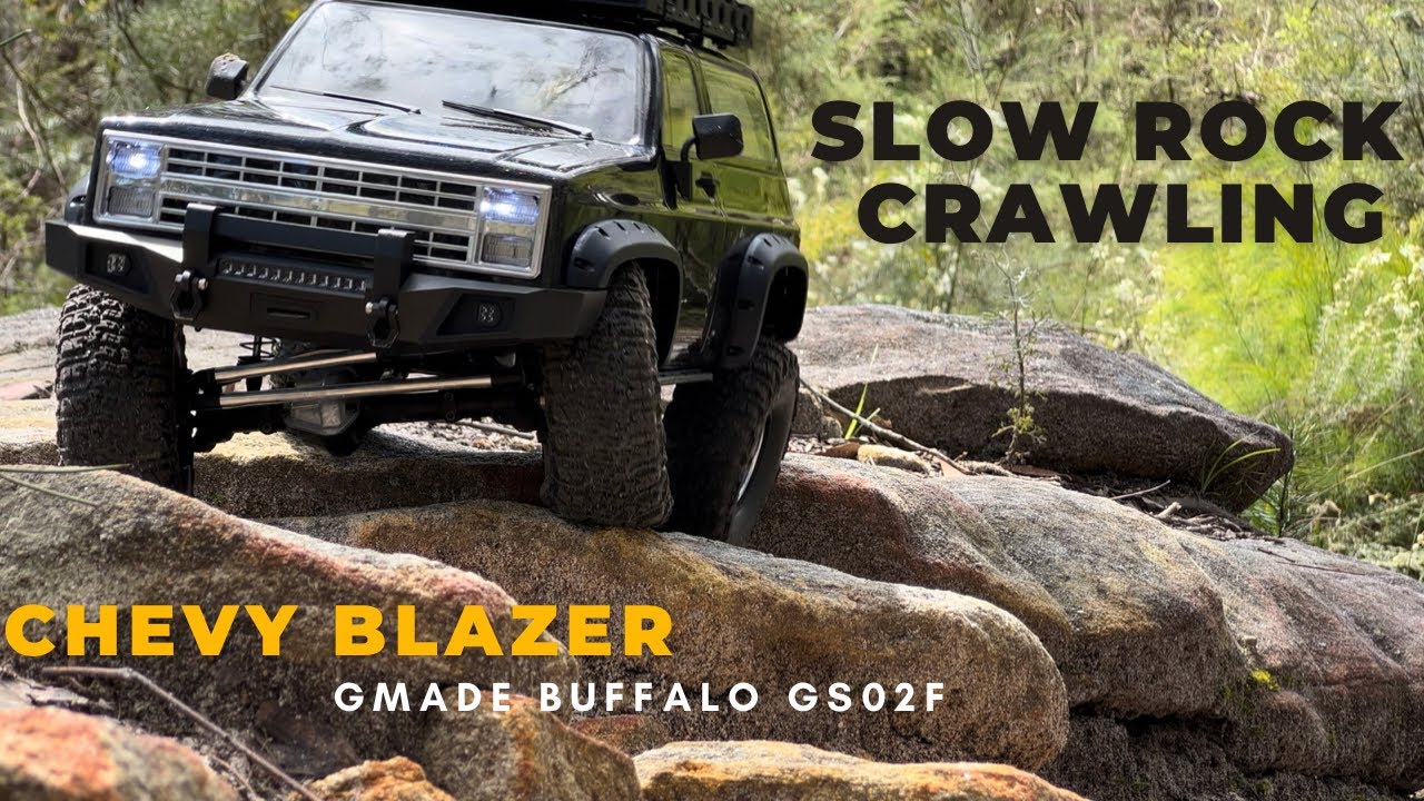 Chevy Blazer Slow Scale Rock Crawling | Gmade Buffalo GS02F | 4K HDR 📺🍿