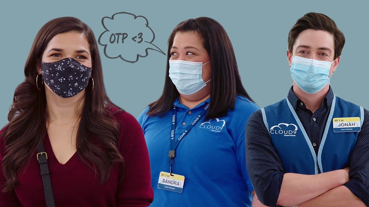 sandra being the captain of the jonah and amy ship | [superstore]