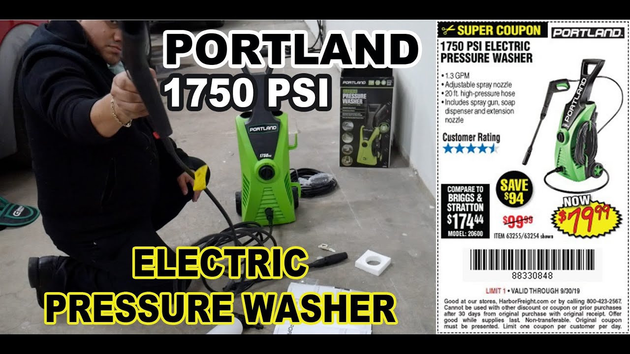 Pressure Washer PORTLAND 1750 PSI