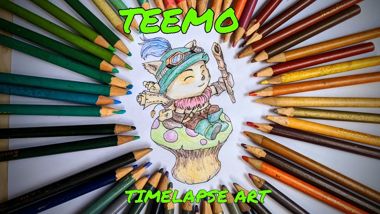 TEEMO - TIMELAPSE ART [LEAGUE OF LEGENDS]