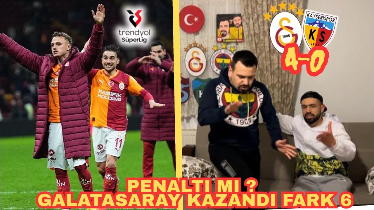FANATİK FENERBAHÇELİLER KAYSERİSPOR MAÇINI İZLERSE 4-0 (TEPKİ) #galatasaray 