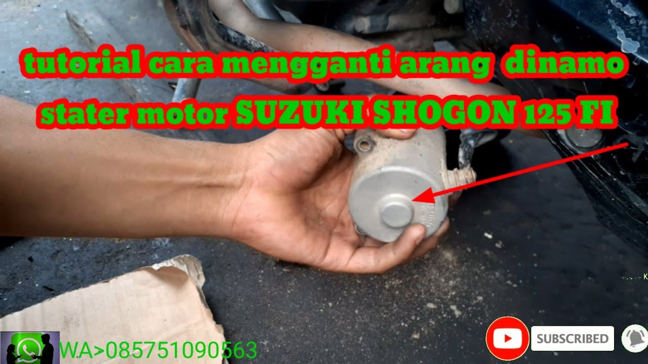CARA MENGGANTI BATU ARANG DINAMO SETATER SUZUKI SHOGON 125 FI