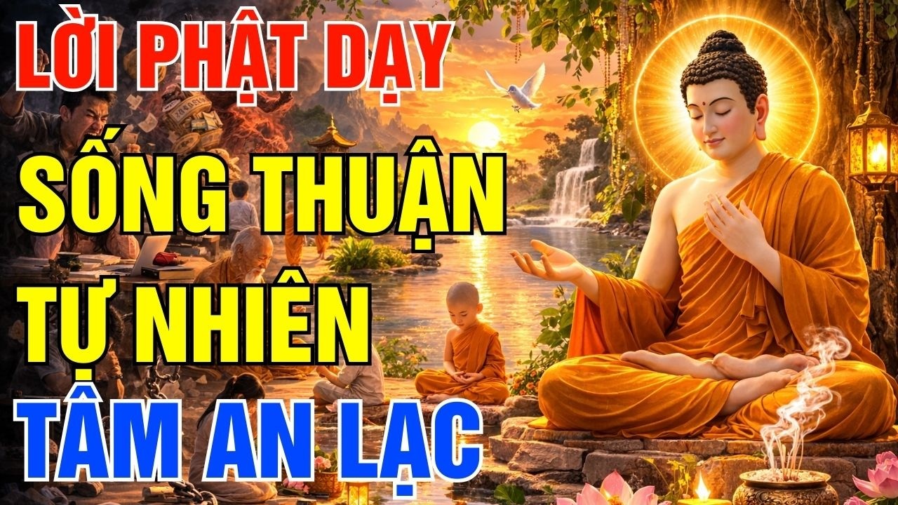 Sống Thuận Theo Tự Nhiên - Nghe Lời Phật Dạy - Giúp Buông Bỏ Mọi Khổ Đau, Tâm An Lạc Mỗi Ngày!