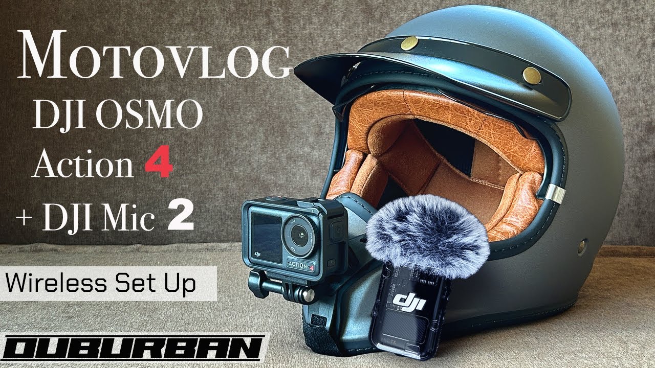 Motovlog แบบไร้สาย Dji Osmo Action 4 + Mic 2 เสียงดีจริง!!