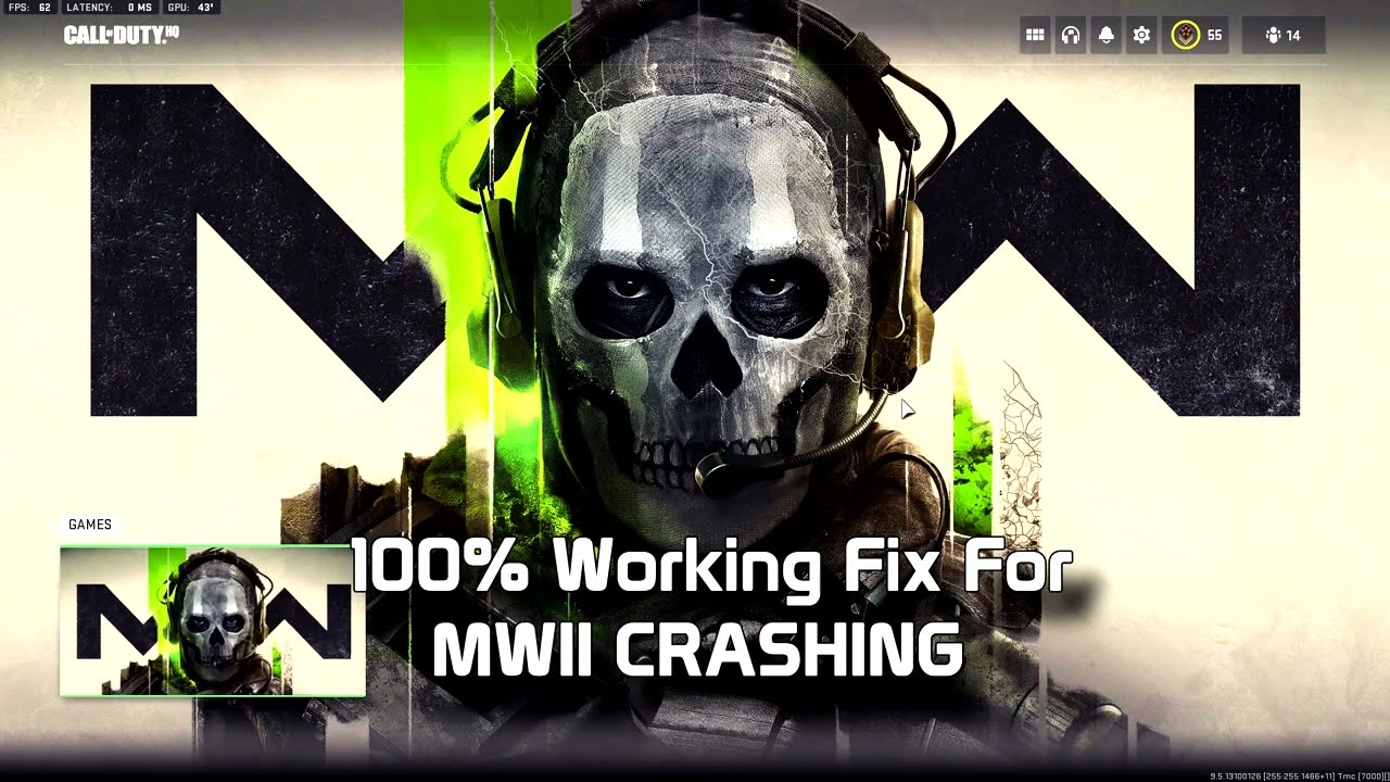 100% Working CRASH FIX For MWII - PC
