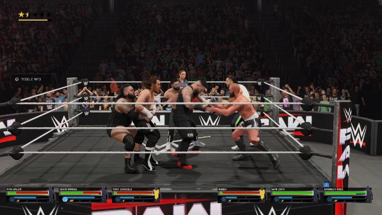 Zayn vs D'angelo vs Balor vs Owens vs Rusev vs Reed royal rumble qual