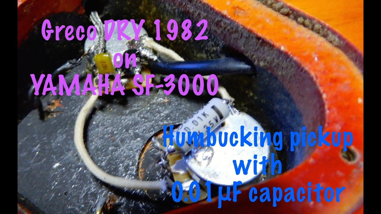 Humbucking pickup with 0.01&mu;F capacitor