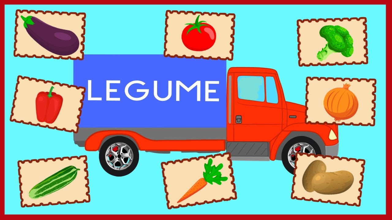 LEGUMELE. Camionul cu Legume. Desene pentru Copii