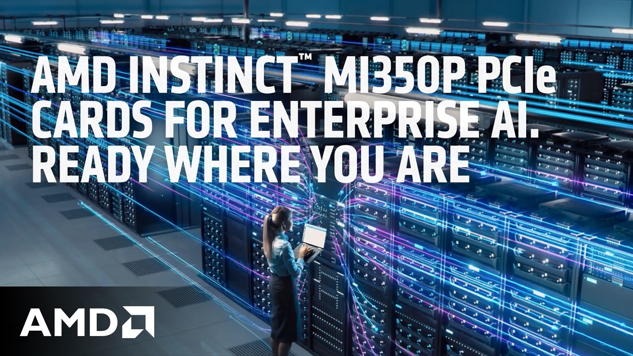 AMD Instinct&trade; MI350P PCIe&reg; Cards for Enterprise AI