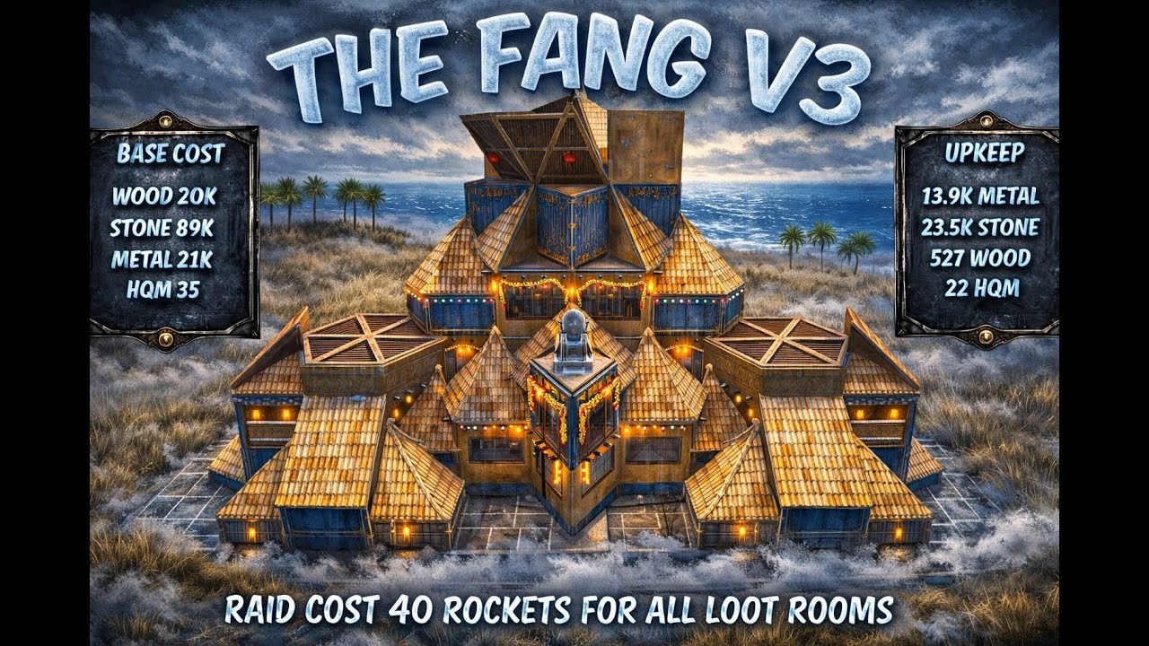 THE FANG V3 RUST CASTLE BASE DESIGN