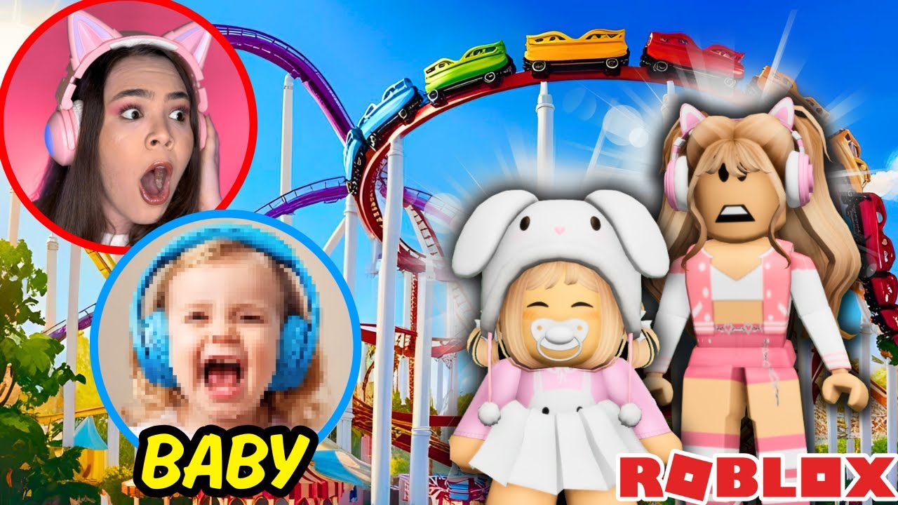 BABY FUGIU de CASA PARA IR NO PARQUE de DIVERSÕES!