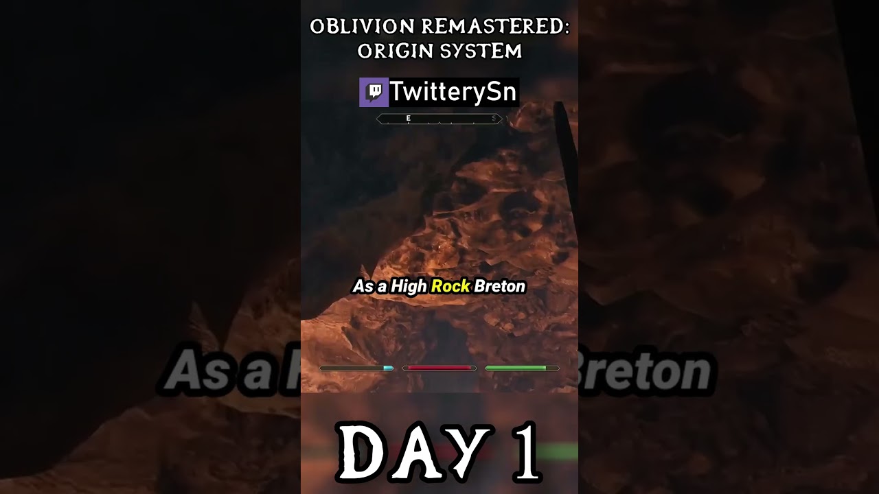 OBLIVION REMASTERED DAY 1: Origin System & Character Creation! #gaming #oblivionremastered