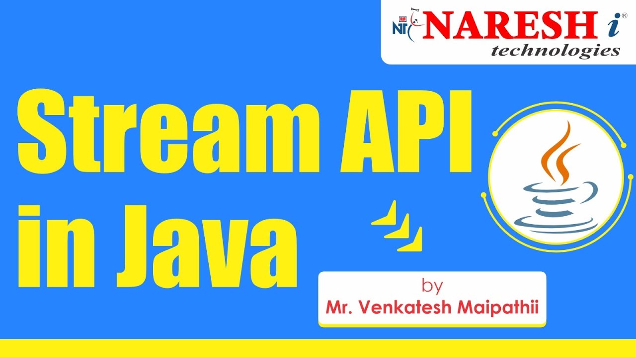 Stream API in Java | Session-1 | by Mr. Venkatesh Maipathi
