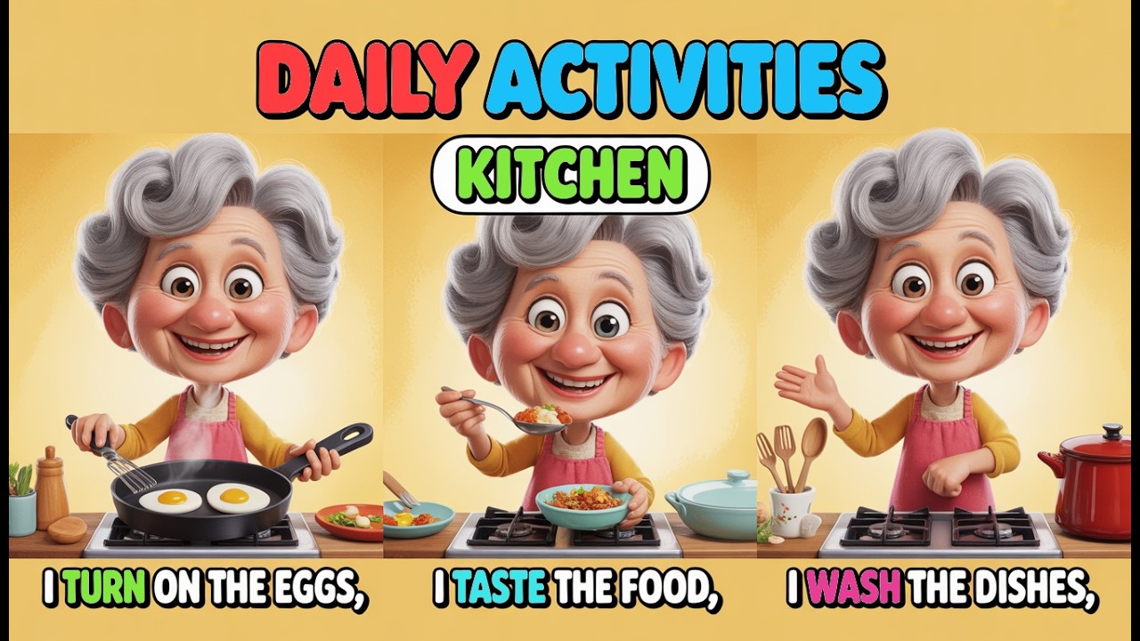 Simple English Everyday Activities for Beginners (A1-A2) ✅| Learn English with Story 📌