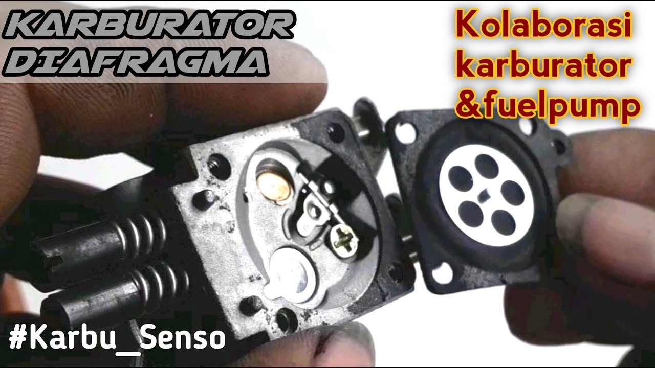 Cara kerja karburator CHAINSAW mini | karburator diafragma