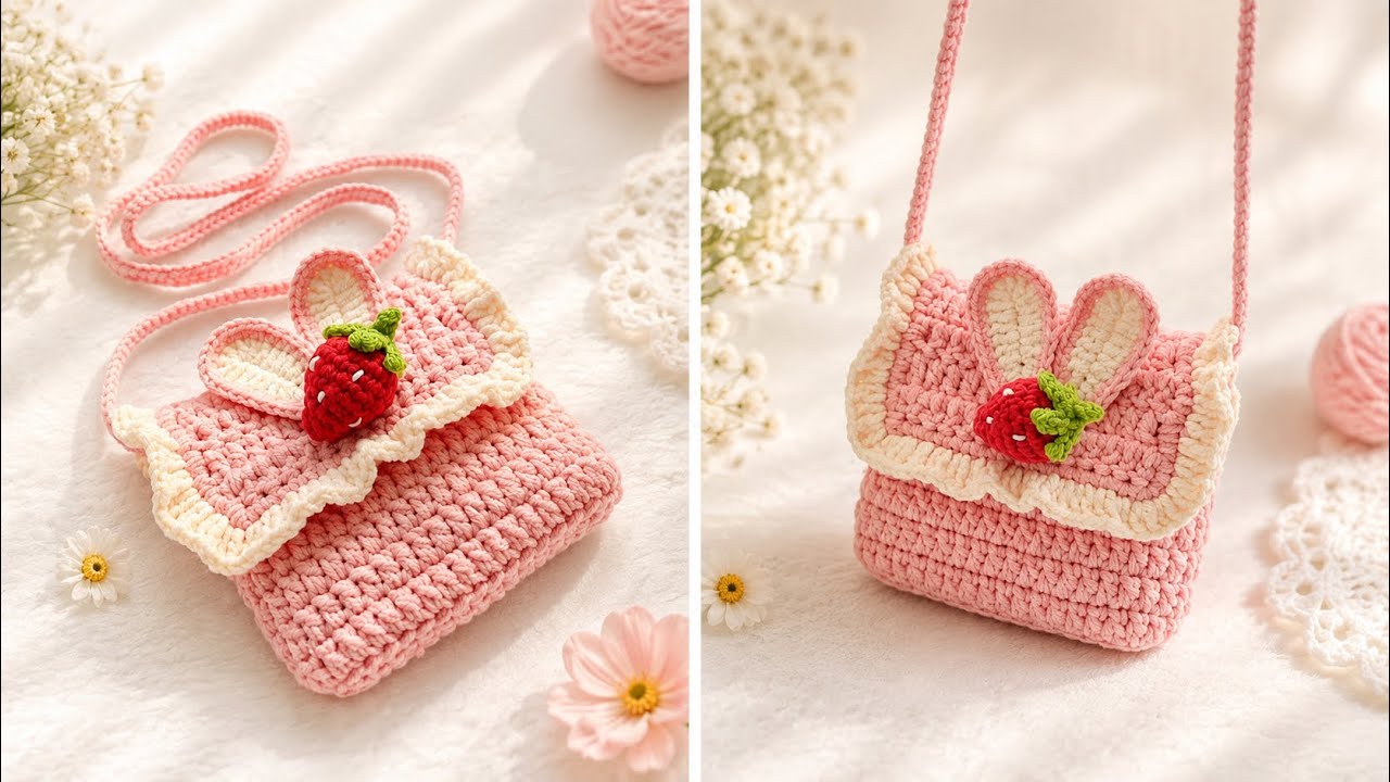 Crochet Bag | Móc túi đeo chéo cho bé gái