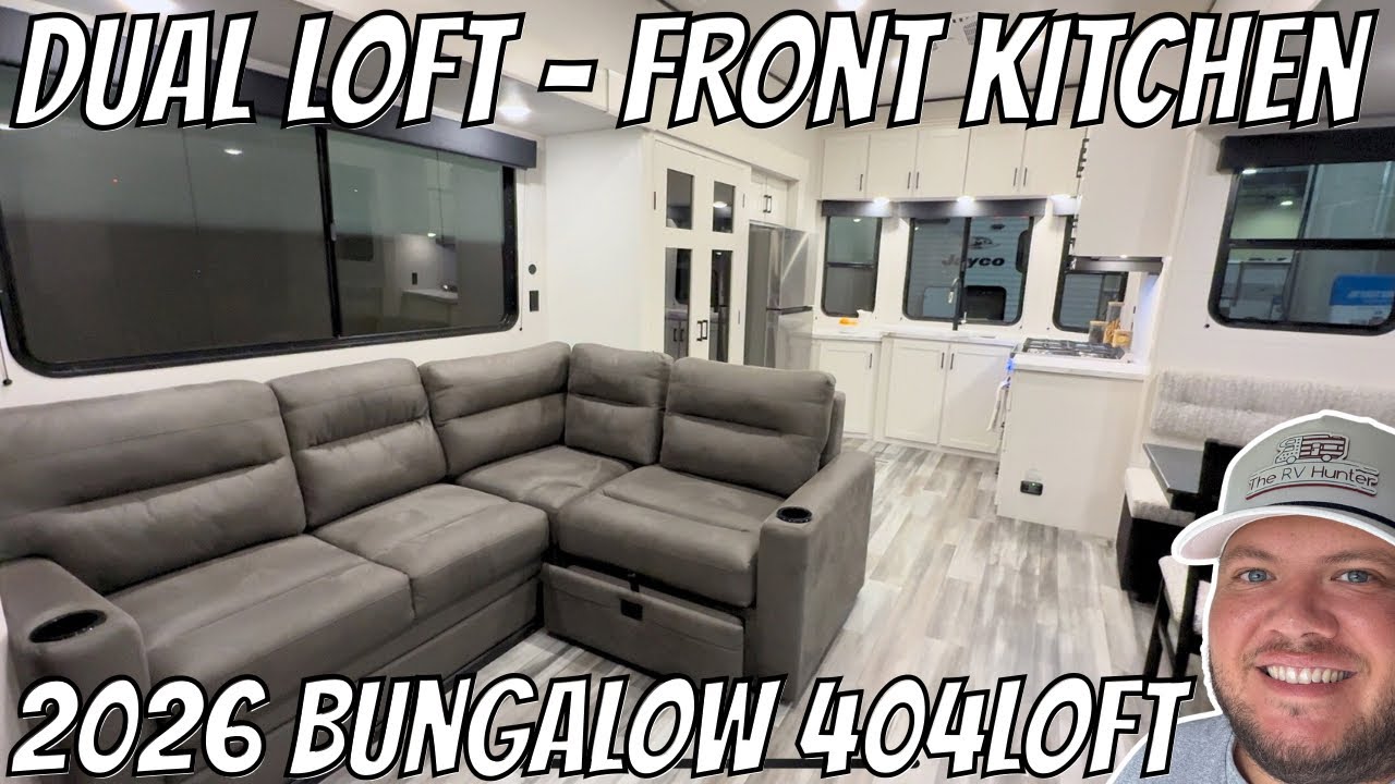 HUGE Loft - FRONT Kitchen | 2026 Bungalow 404LOFT | Destination RV by Jayco