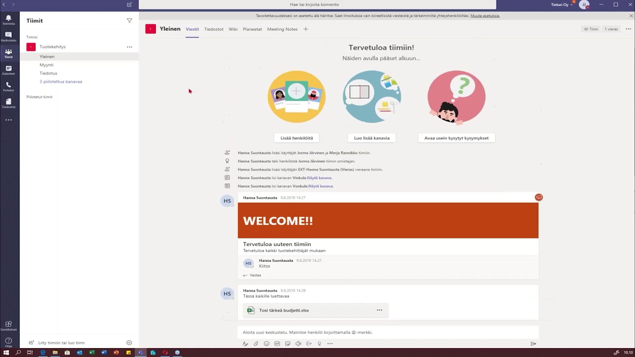Microsoft Teams etätyössä – Tieturi Webinaari