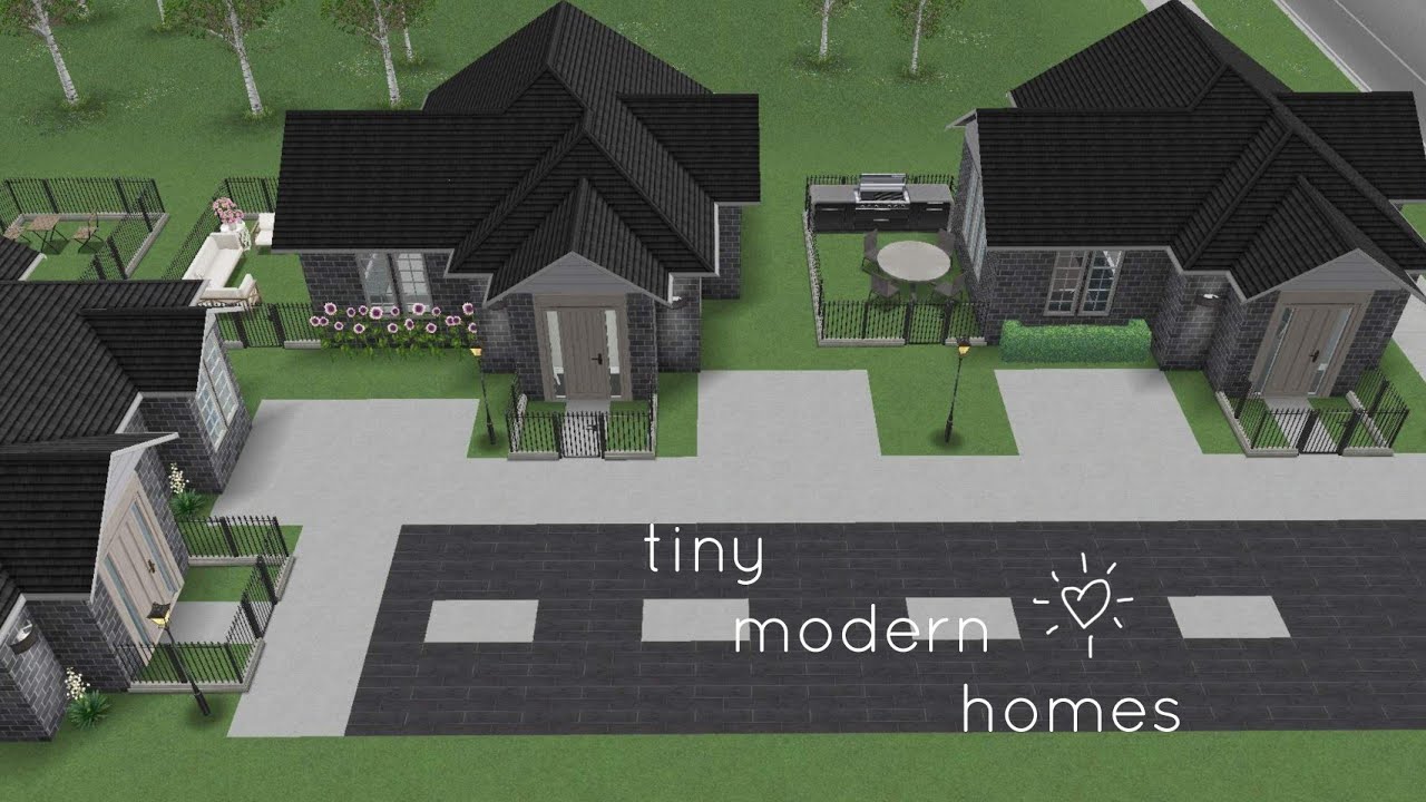 the sims freeplay | tiny modern homes neighborhood | mini sims