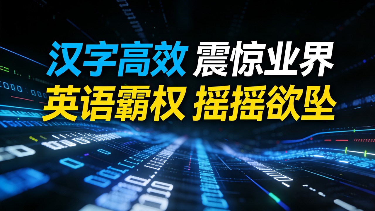 2026AI时政爆款：汉字竟是华人AI王牌？实测曝光英语霸权终结信号#AI热点#汉字优势#2026AI实测#中文AI#华人骄傲#AIToken#信息熵#中文编程#国产大模型#AI时代红利#汉字传承