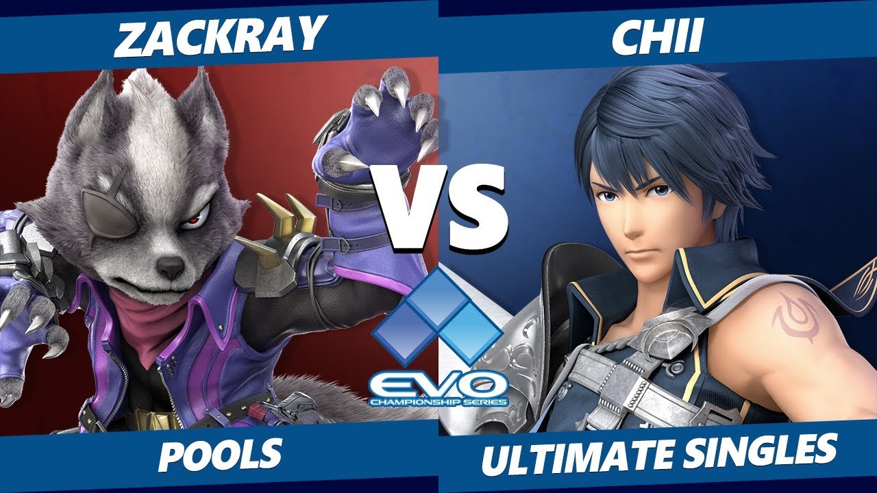 EVO 2019 SSBU - GV | Zackray (Wolf) Vs. Chii (Chrom) Smash Ultimate Tournament Pools