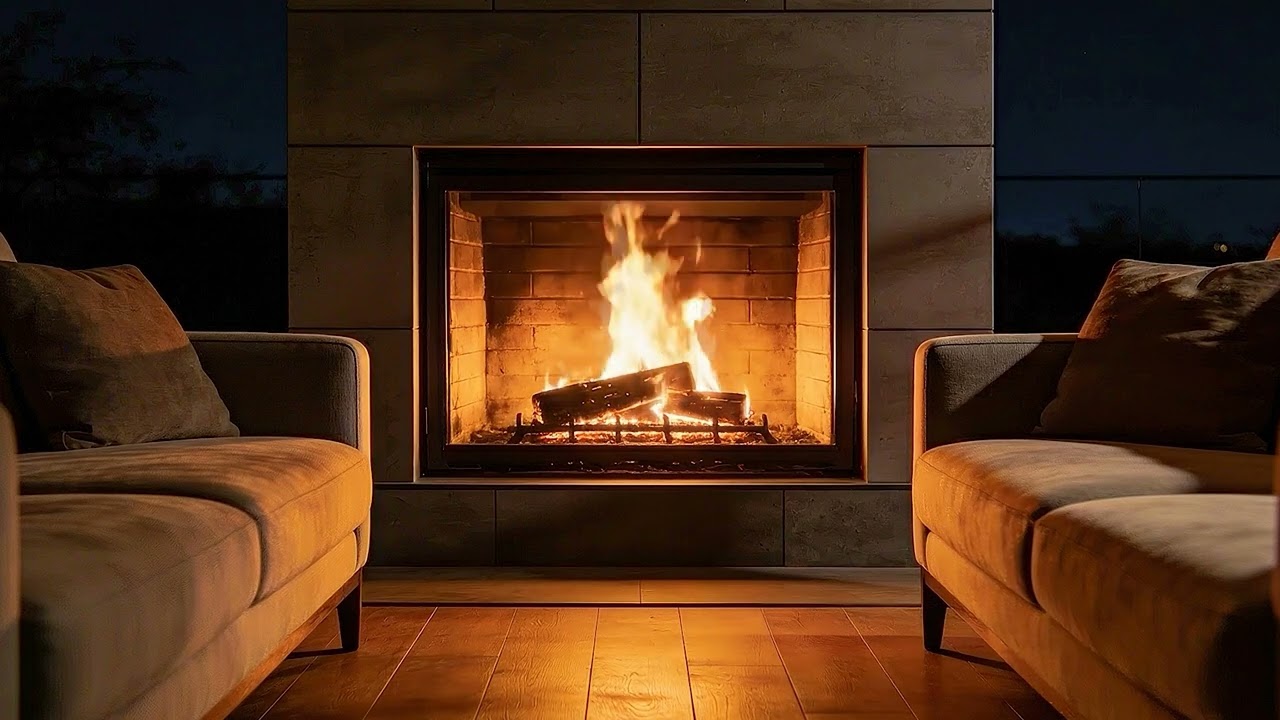 Deep Sleep Healing Ambience 🔥 Cozy Fireplace at Night (3 Hours) | 深い眠りのヒーリング空間 – 夜の暖炉環境音
