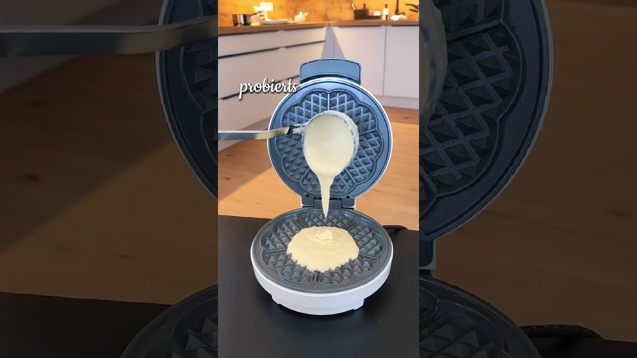 Das beste Waffel Rezept. Fertig in 10 Minuten. #rezept #waffeln
