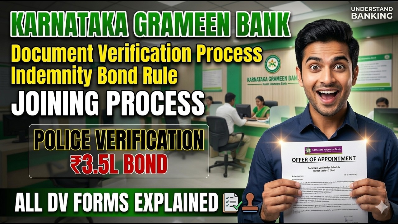 Karnataka Grameen Bank DV Call Out 😱 | All Joining Forms Explained + Police Verification + Bond