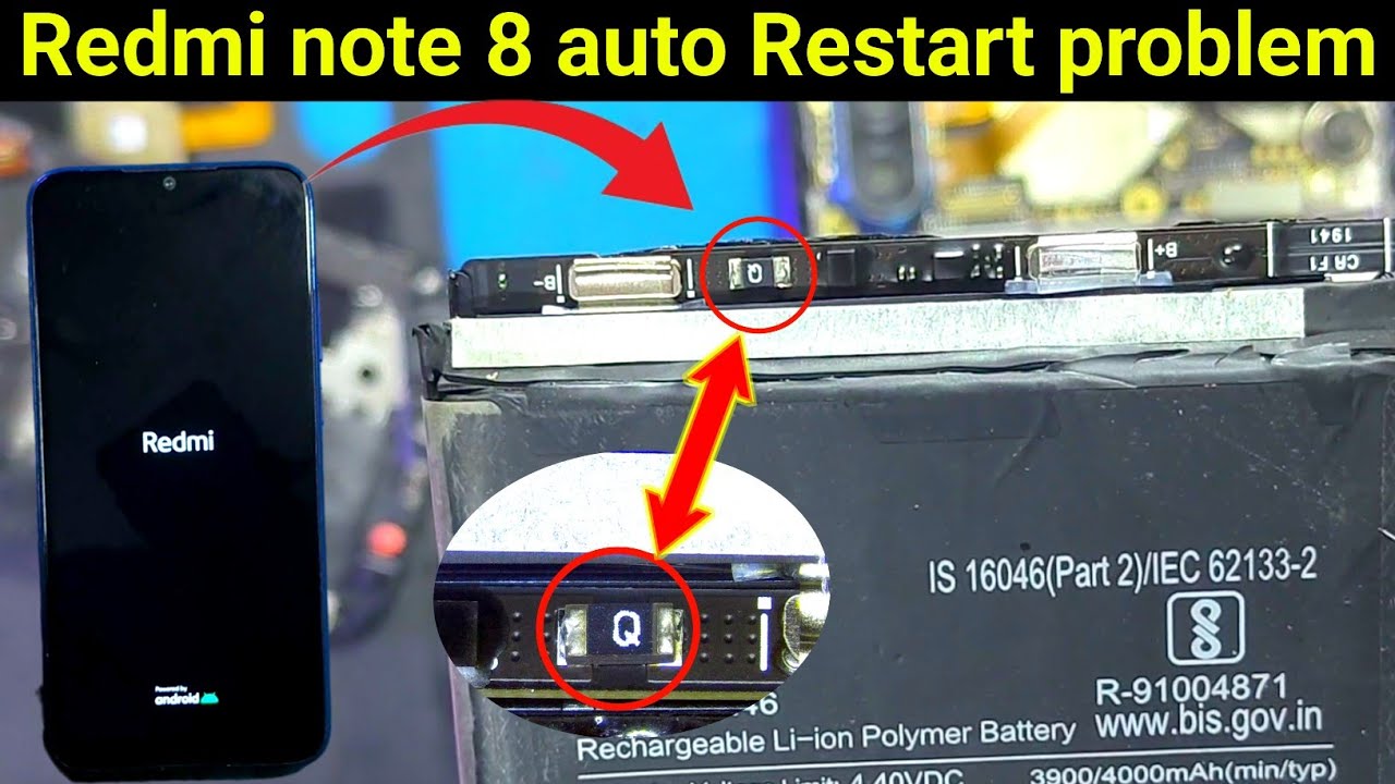 MI redmi note 8 auto restart problem solve | redmi note 8 automatic switch on off problem solution
