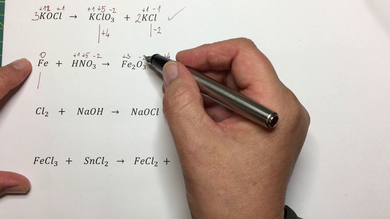 Egyenletrendezés oxidációs számmal I. rész