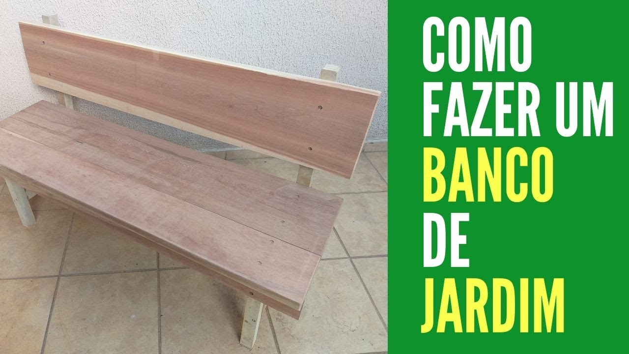 como construir um banco de madeira