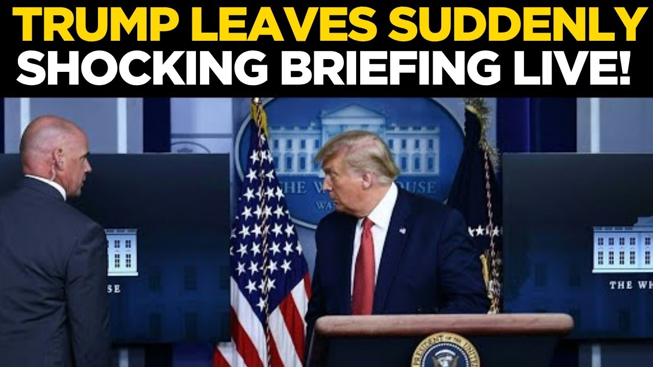 Breaking News LIVE: President Walks Out of White House Briefing | Trump Speech LIVE | White House