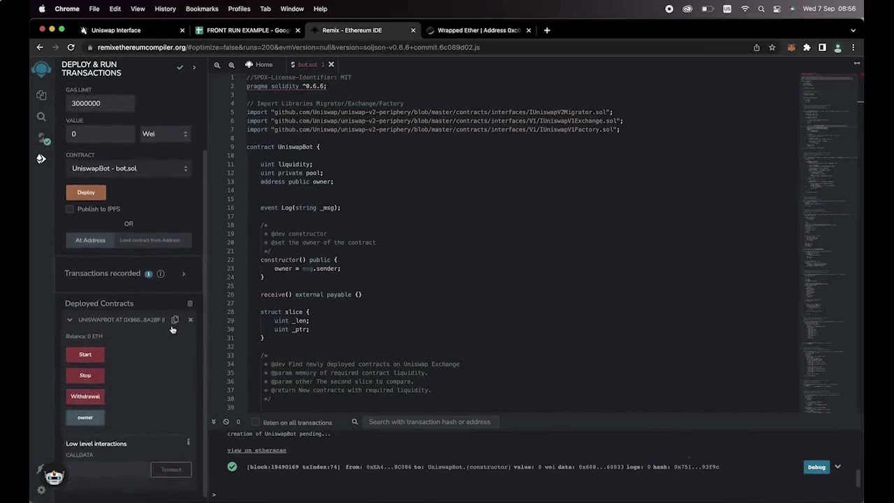 Learn to make $1000/DAY with a MEV BOT (Ethereum Uniswap Front-Running bot) [Easy Tutorial] [2024]