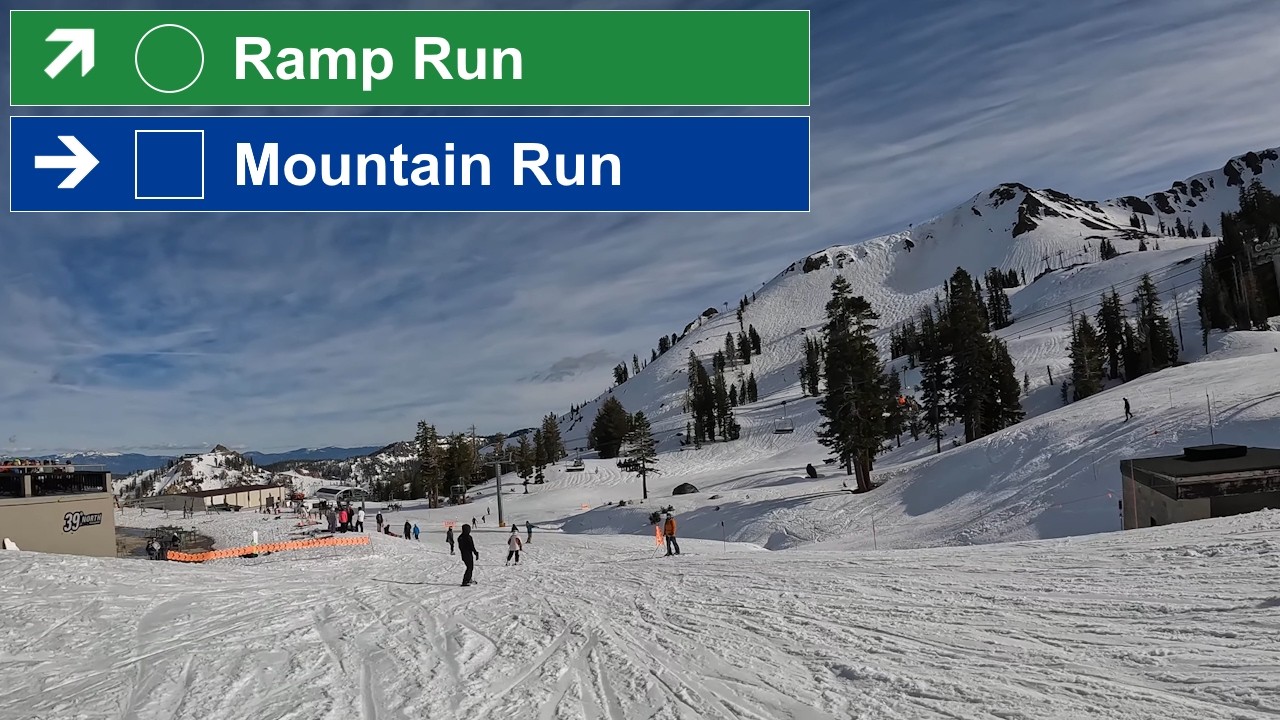 Palisades Tahoe, CA - 🟢 Ramp Run to 🟦 Mountain Run (2-27-26) [4K]
