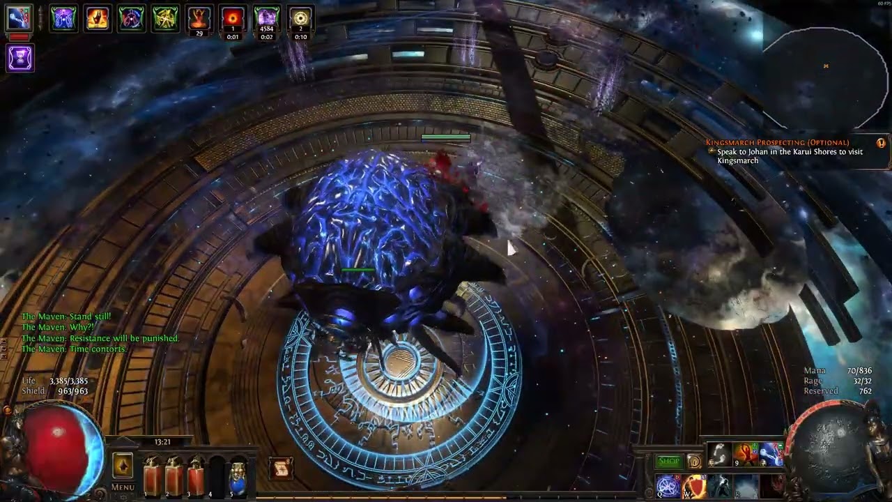 PoE Phrecia2.0 Paladin coiling whisper fusillade totem Maven showcase