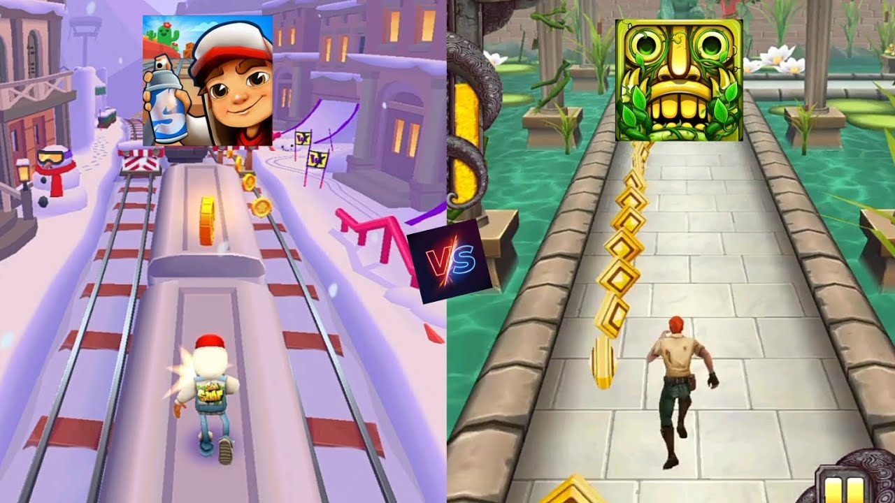 Sabway surfers new update🆚 temple run 2 new update competition [Sabway Vs temple run]