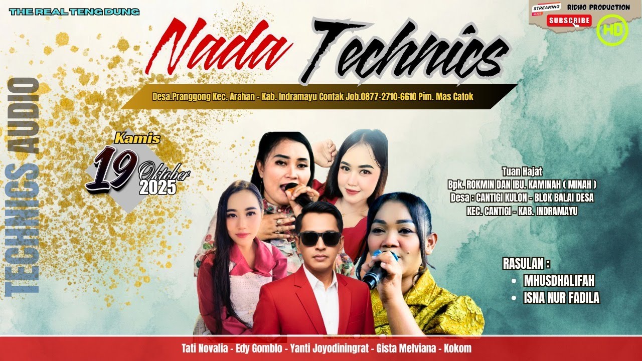 🔵LIVE TARLING TENGDUNG NADA TECHNICS | PENTAS DESA CANTIGI KULON BLOK BALAI DESA, 19 OKTOBER 2025