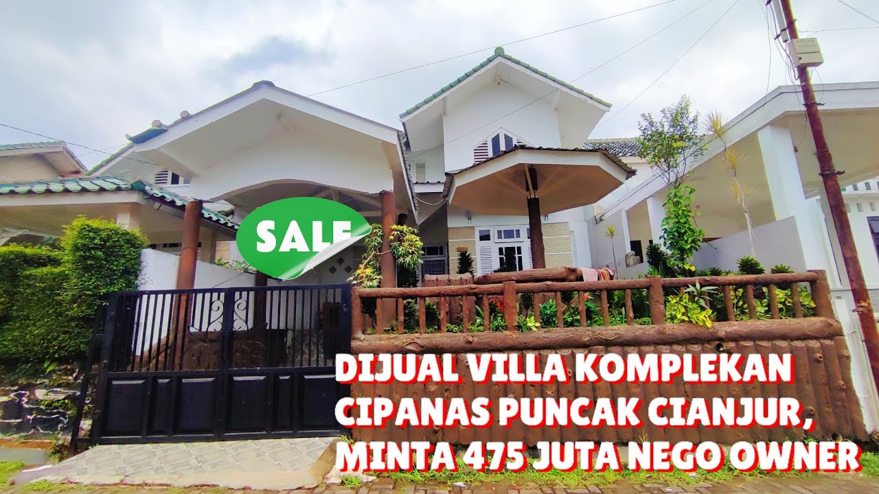 DIJUAL VILLA PUNCAK MINTA 475 JUTA NEGO OWNER, SUDAH FULL FURNISH GRATIS