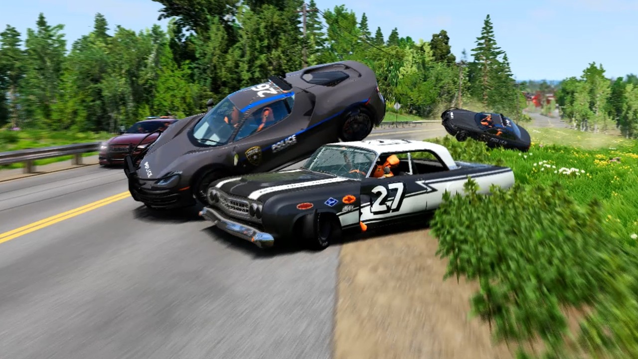 99% Chance of Not Escaping This Police Chase | BeamNG.drive #14