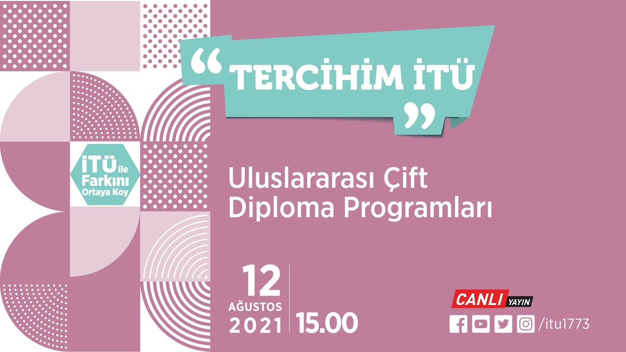 Tercihim İTÜ | Uluslararası Çift Diploma Programları