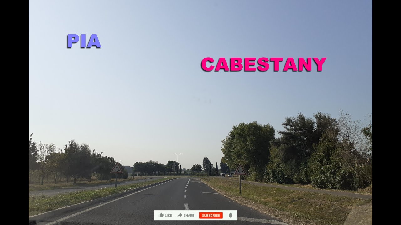 ASMR RELAXATION : DRIVING ON FRENCH ROADS PART 8 (Conduite entre PIA et CABESTANY)