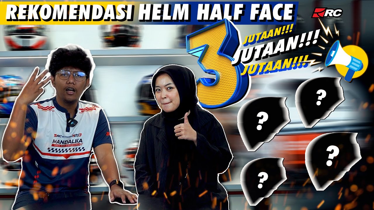 REKOMENDASI HELM HALF FACE UNDER 3JT🔥HELM INI COCOK BUAT KALIAN PAKE DARI PAGI SAMPAI MALAM GUYS❗️❗️