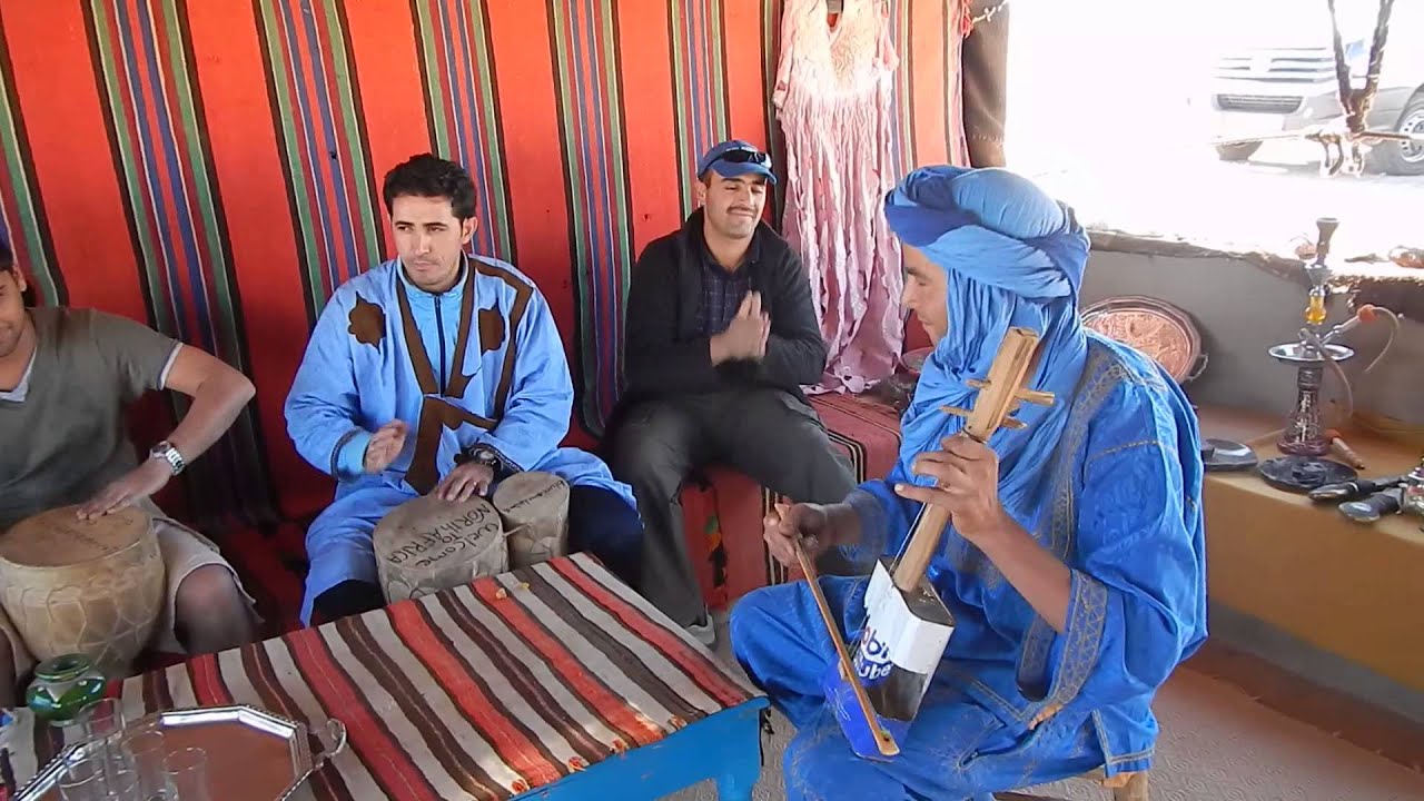 Traditional Berber Music At Our Tea Stop Morocco Sahara