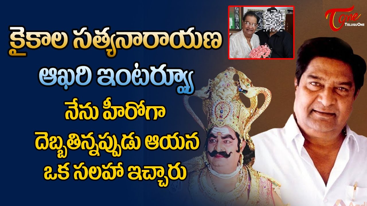 Kaikala Satyanarayana Last Interview నేను హీరోగా దెబ్బతిన్నప్పుడు ఆయన ఒక సలహా ఇచ్చారు | TeluguOne