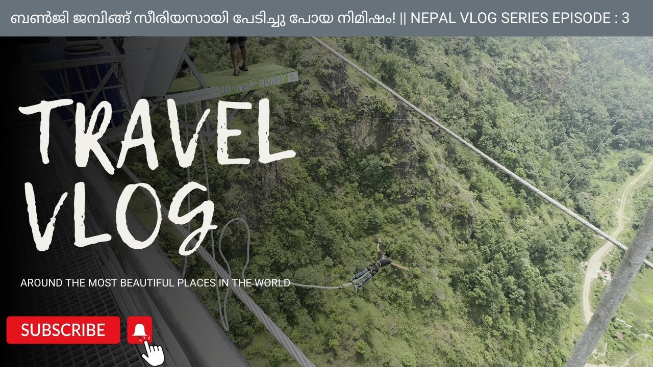 Nepal Vlog:3 | Thrilling Bungy Jumping Adventure in Kushma | പേടിച്ചു പോയ നിമിഷം | Amalsfootprints