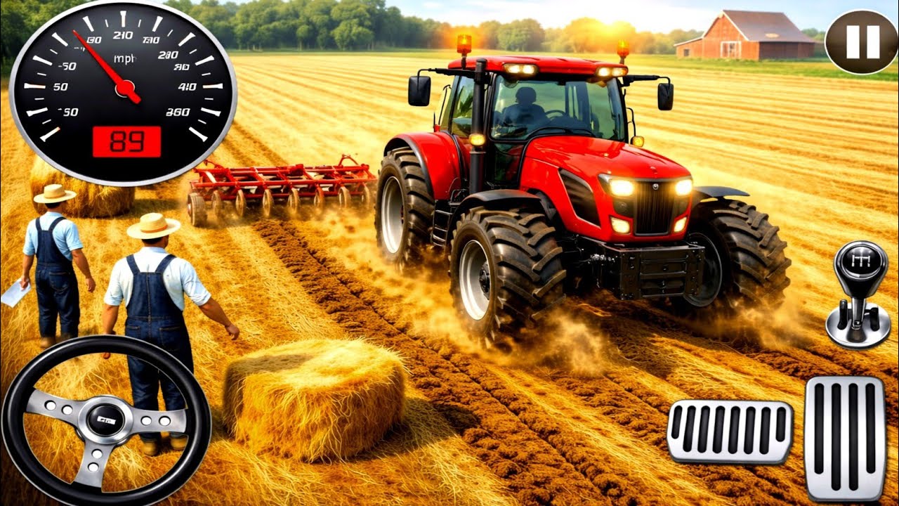 Modern Tractor Farming Driving Simulator 3D | New Tractor Games | Android Gameplay